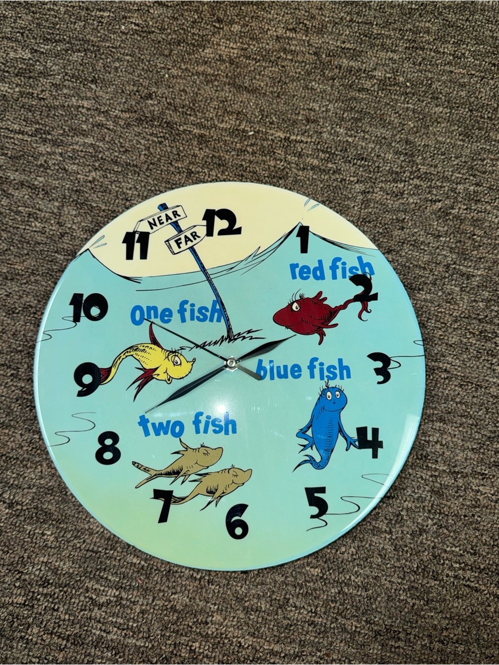Dr Seuss collectible clock 11 inch